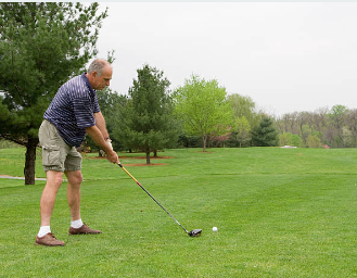 Hitting fairway woods for seniors